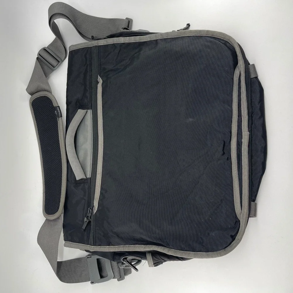 Timbuk2 Command Bag Black Grey Commuter Laptop Travel Shoulder Bag